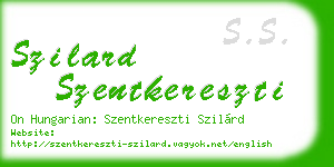 szilard szentkereszti business card